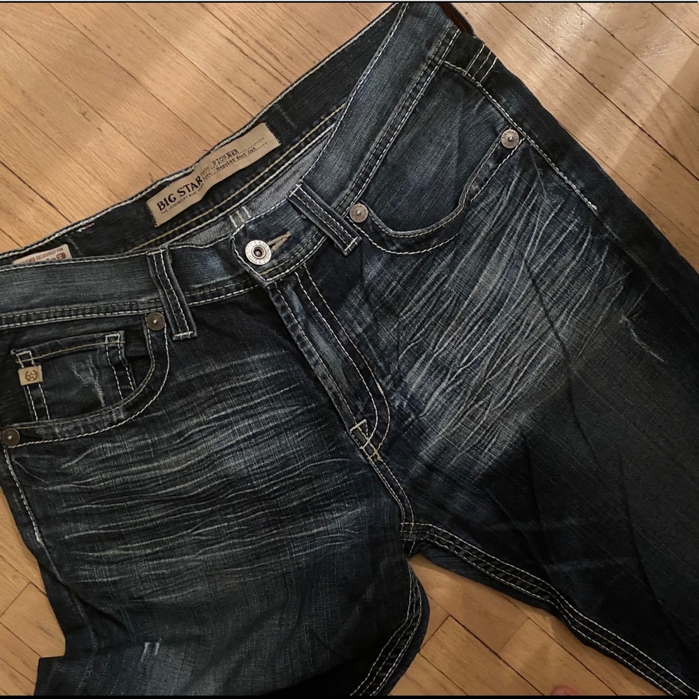 men’s Big star Pioneer jeans 33L buckle EUC